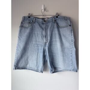 Vintage Strauss Levis Shorts Adult 40 Blue Denim Jeans Classic Relaxed Work Mens